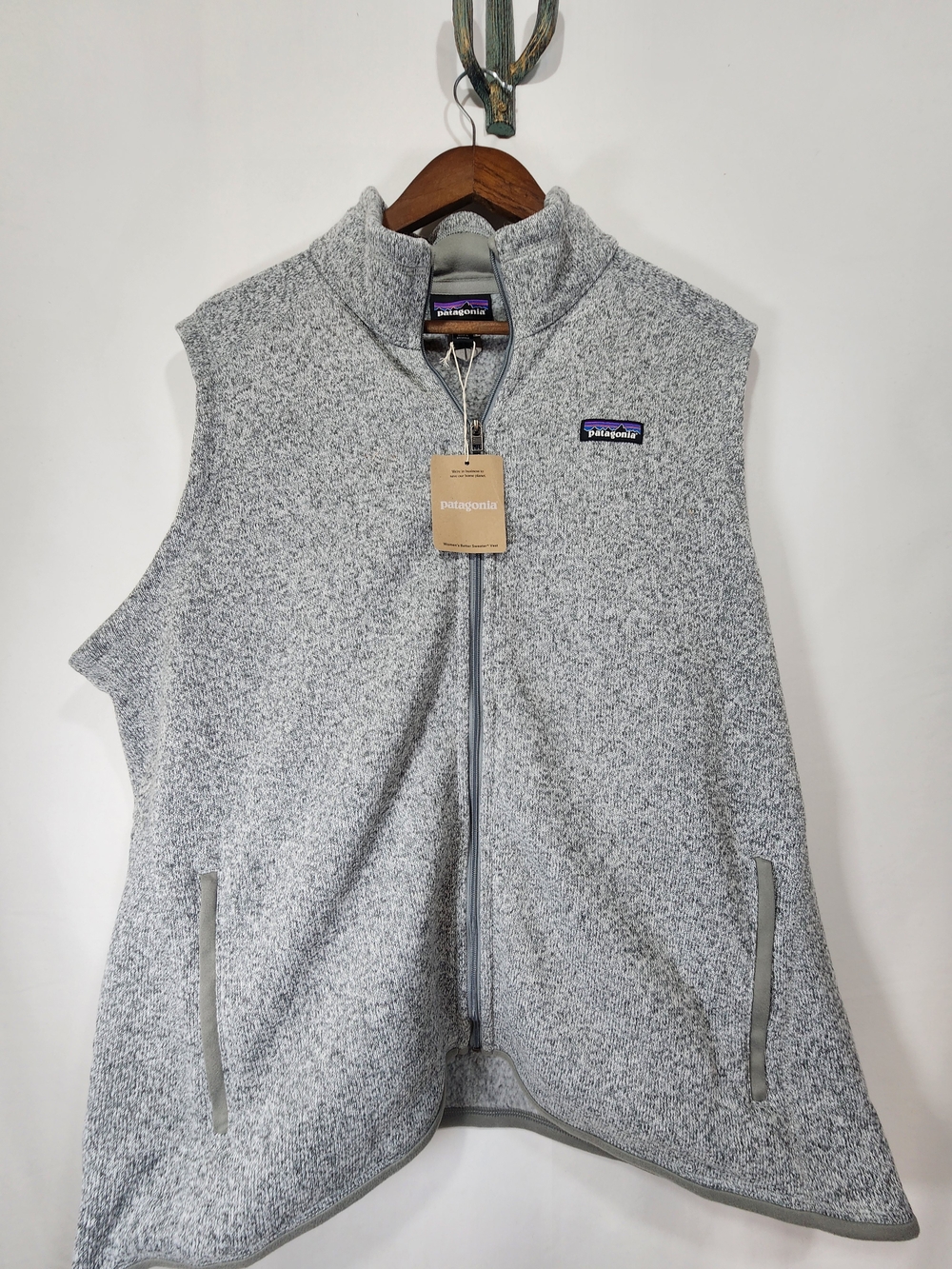 NWT Patagonia Better Sweater Vest Women’s 2XL Full Zip Gray Sleeveless